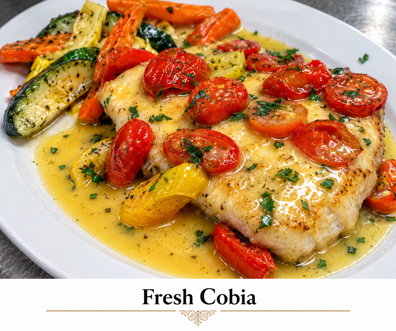 Fresh Cobia featured special at Caffè Positano